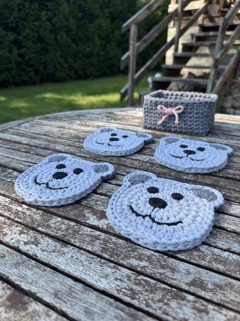 Podkładka pod kubek miś 2