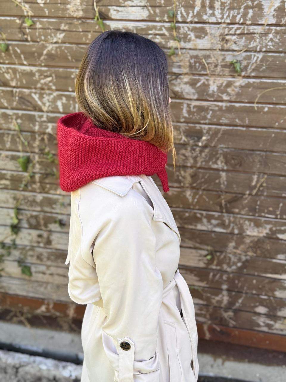 Kaptur ciemna czerwień 10