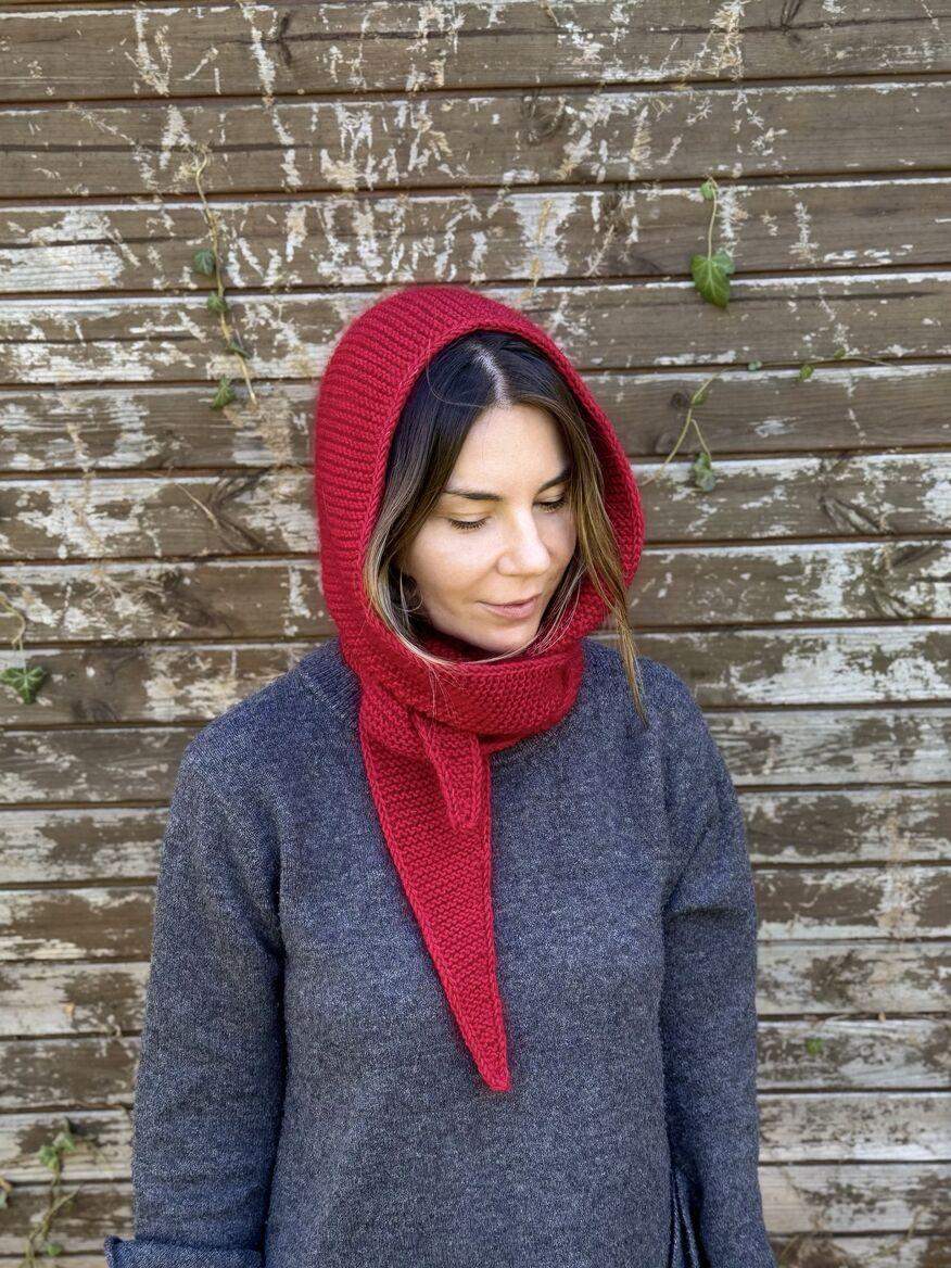 Kaptur ciemna czerwień 0