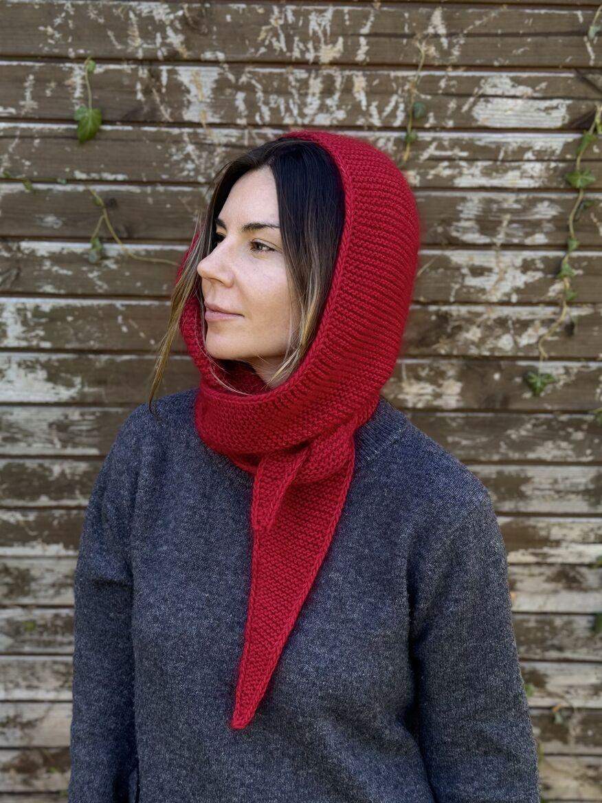 Kaptur ciemna czerwień 5